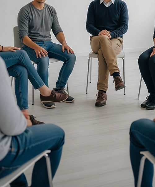 Группа людей на реабилитации