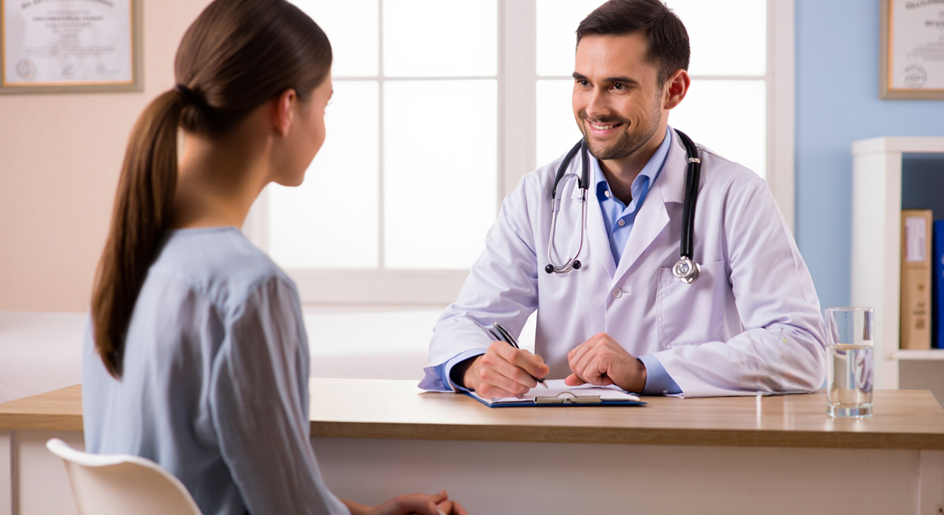 Пациент на приёме у доктора