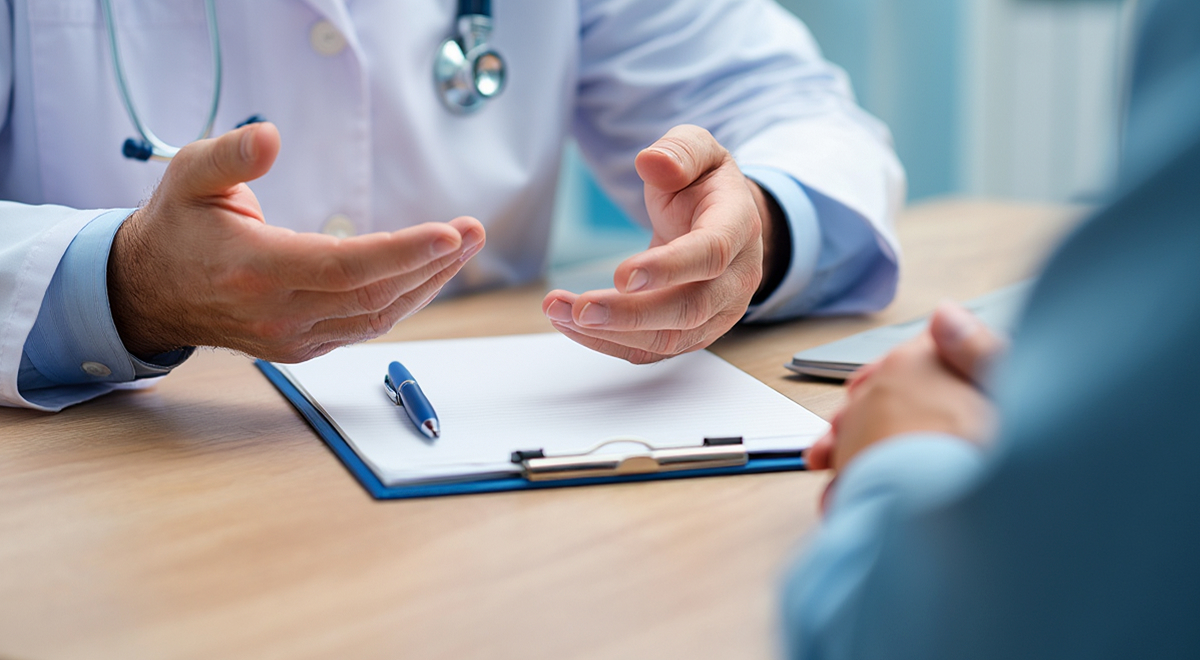 Доктор рассказывает план лечения