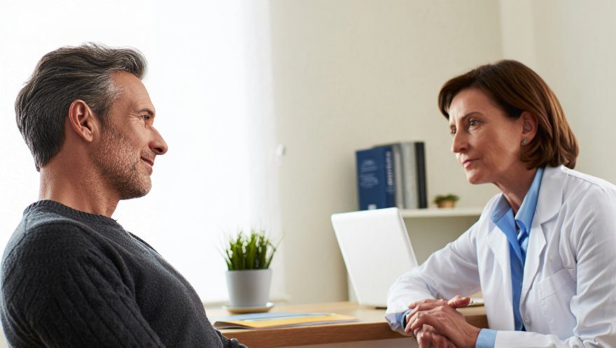 Пациент на приёме у врача