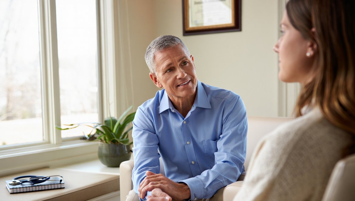 Пациент на приёме у врача