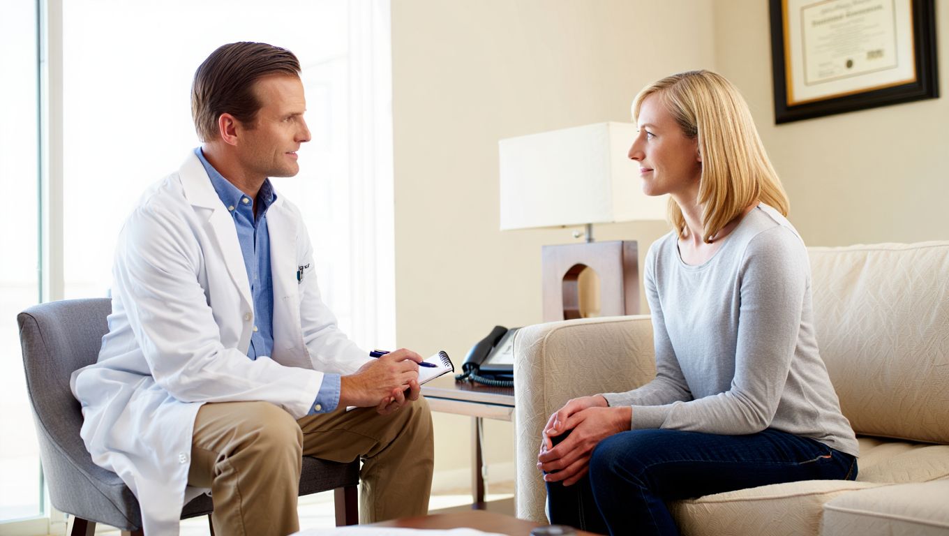 Пациент на приёме у врача