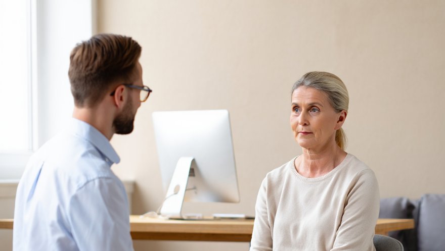 Пациент на приёме у врача